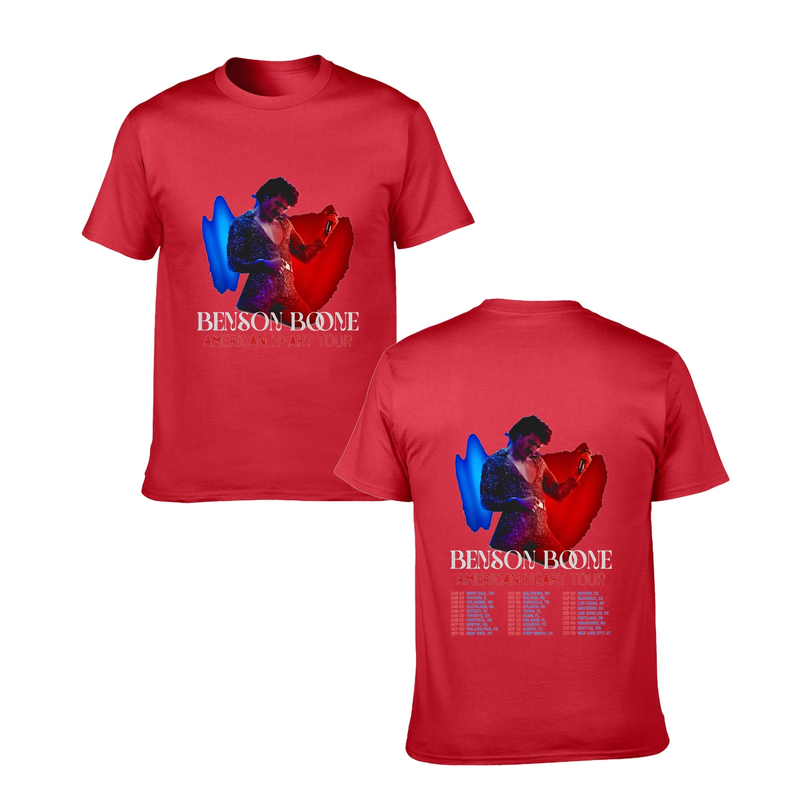 【即購入可】benson boone American heart 公式tシャツ 即購入可】benson boone American heart 公式tシャツ American